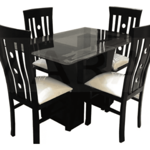 Juego de comedor 4 sillas madera capirona