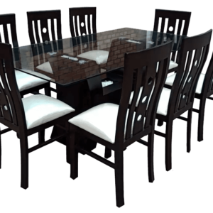 Juego de comedor de 8 sillas madera capirona